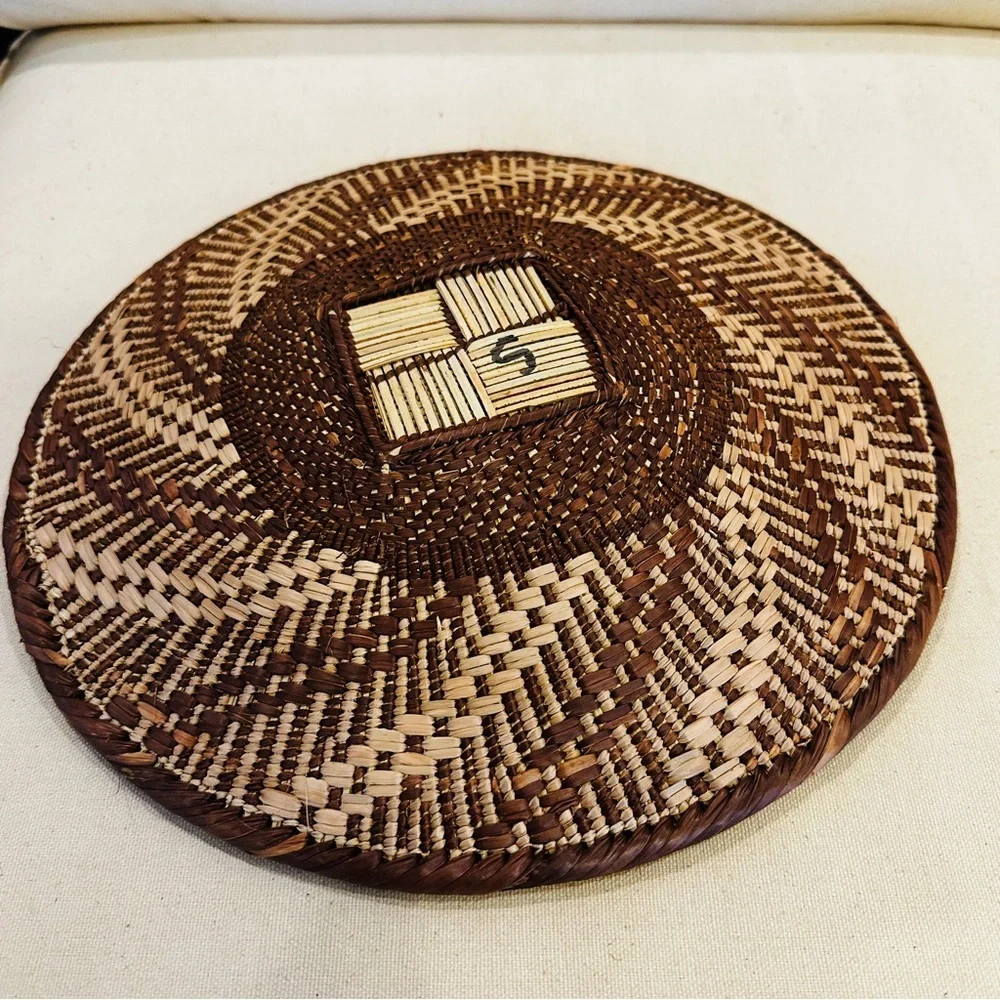 NEW Africa Woven Basket. Made by the Binga people of Zambia/Zimbabwe